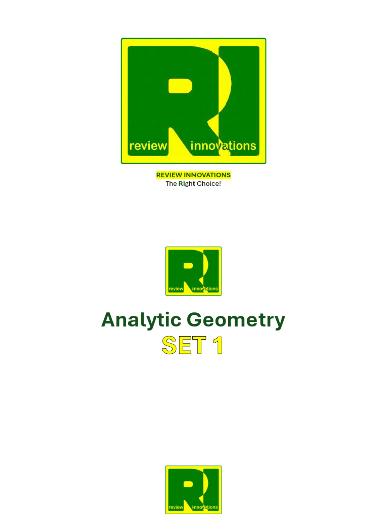 Analytic Geometry Pdf Line Geometry Circle