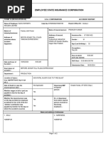 ESIC Form 11 Accident Book Template | PDF