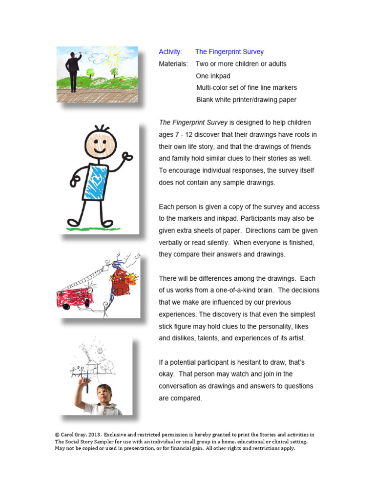 Fingerprint Survey Activity Guide | PDF | Self-Improvement | Wellness