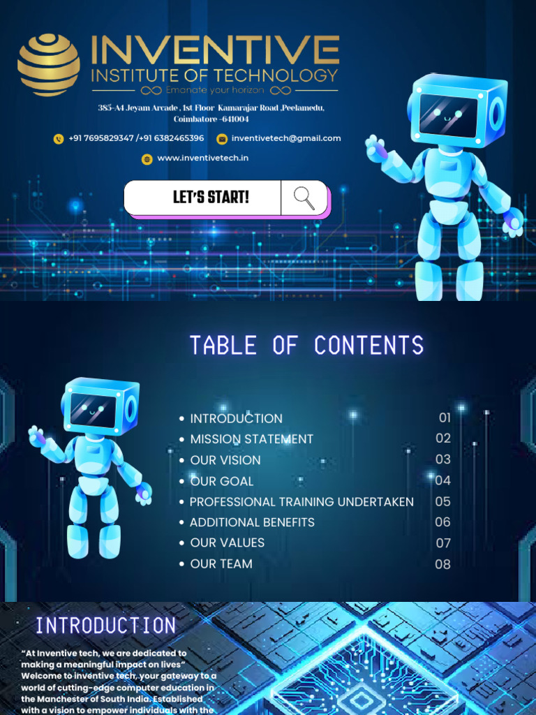 Computer Training at Inventive Tech | PDF | Web Development