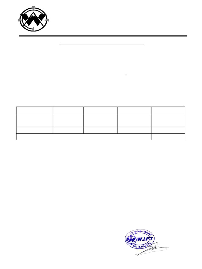 Surat Pemesanan Kemeja Bordir WIFT | PDF