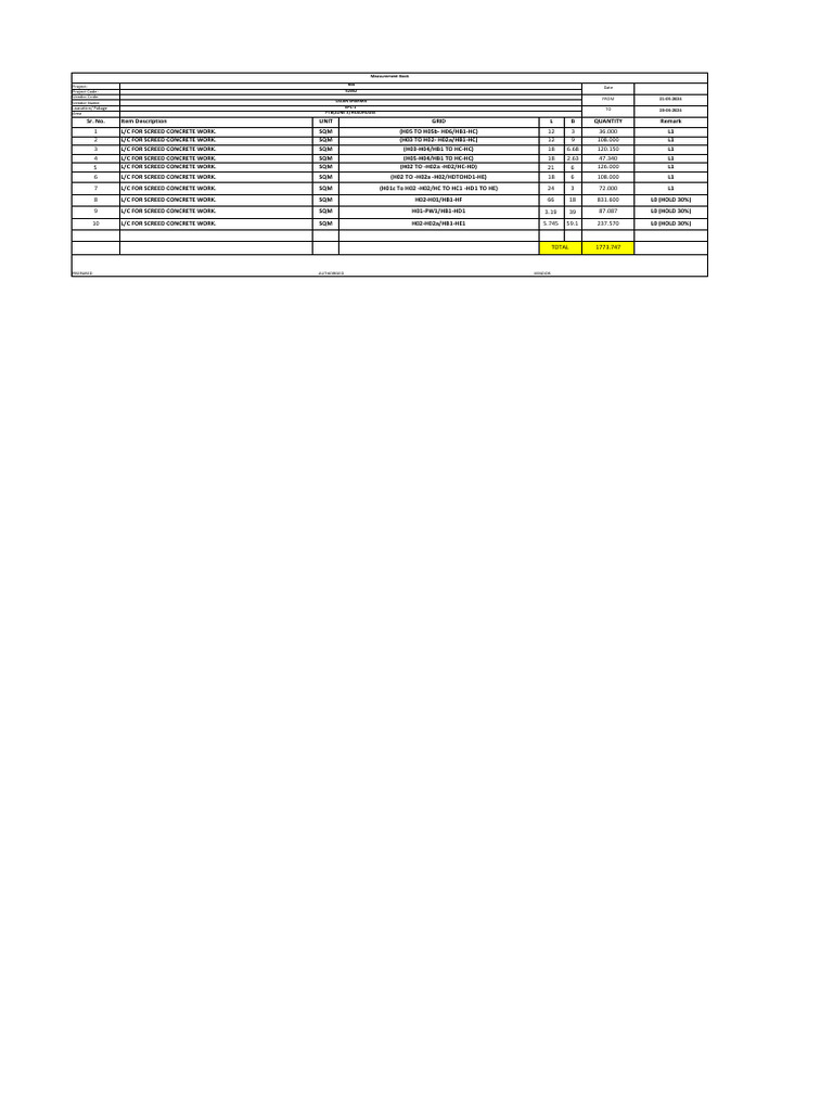 Bill Format Page Size