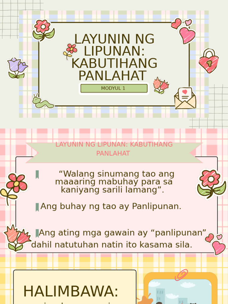 Layunin NG Lipunan Kabutihang Panlahat | PDF
