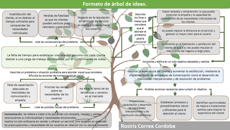 Actividad 2 Arbol de Ideas - Rosiris Correa | PDF | Empatía | Cliente