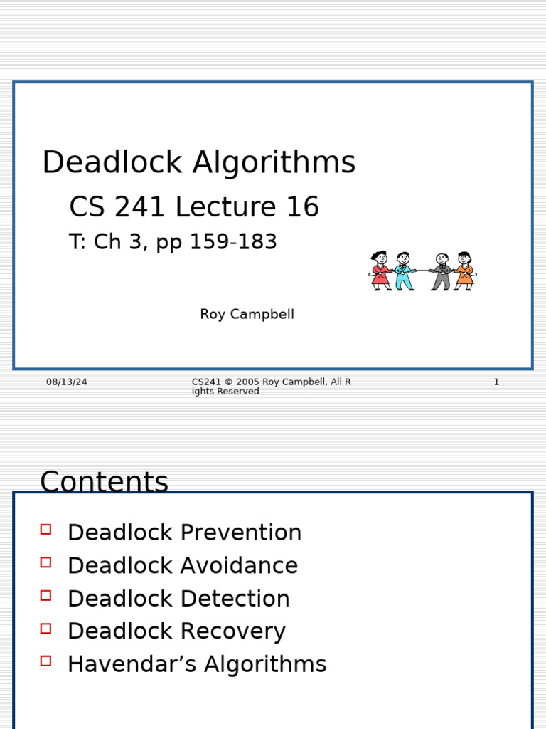 Deadlock Detection and Prevention in CS | PDF | Operating System ...