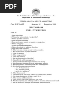 Download DAA Question Bank by Santhosh Sandy SN75862325 doc pdf