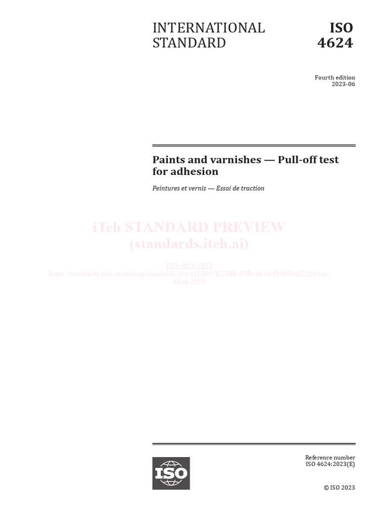 Iso 4624 2023 | PDF | International Organization For Standardization ...