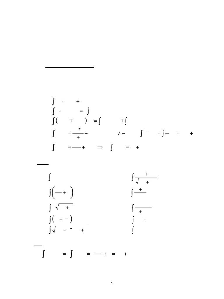 Intégration : Formules et Exemples | PDF | Méthodes et références ...