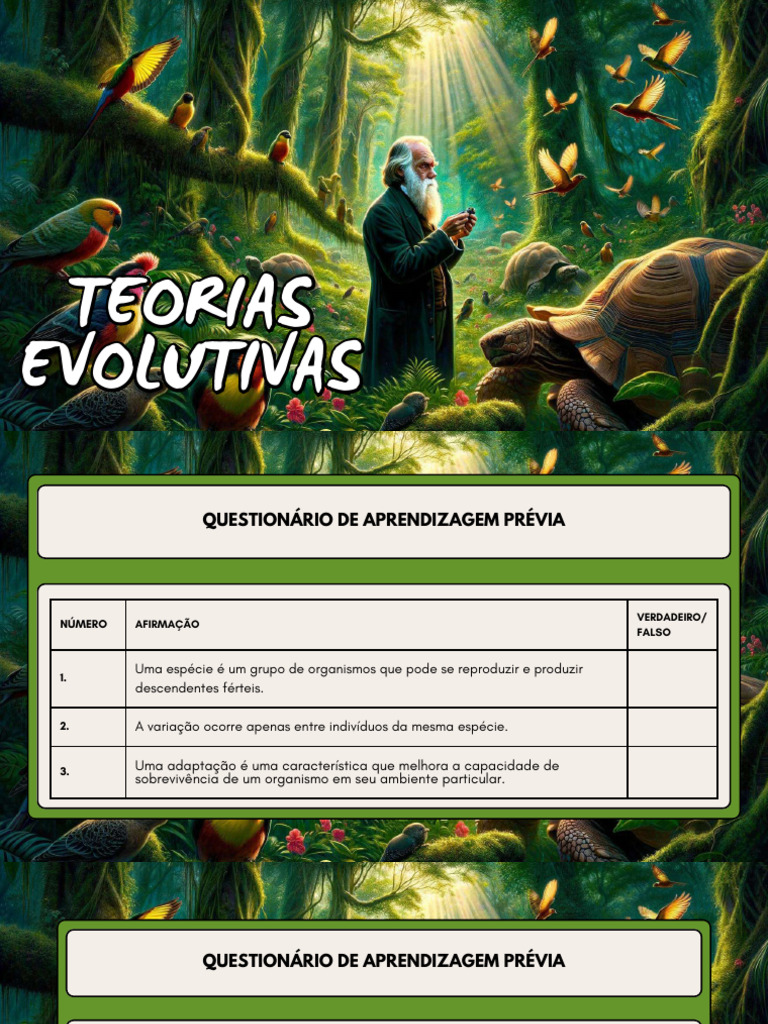 Teorias Evolutivas e Seus Fundamentos | PDF | Seleção natural | Evolução