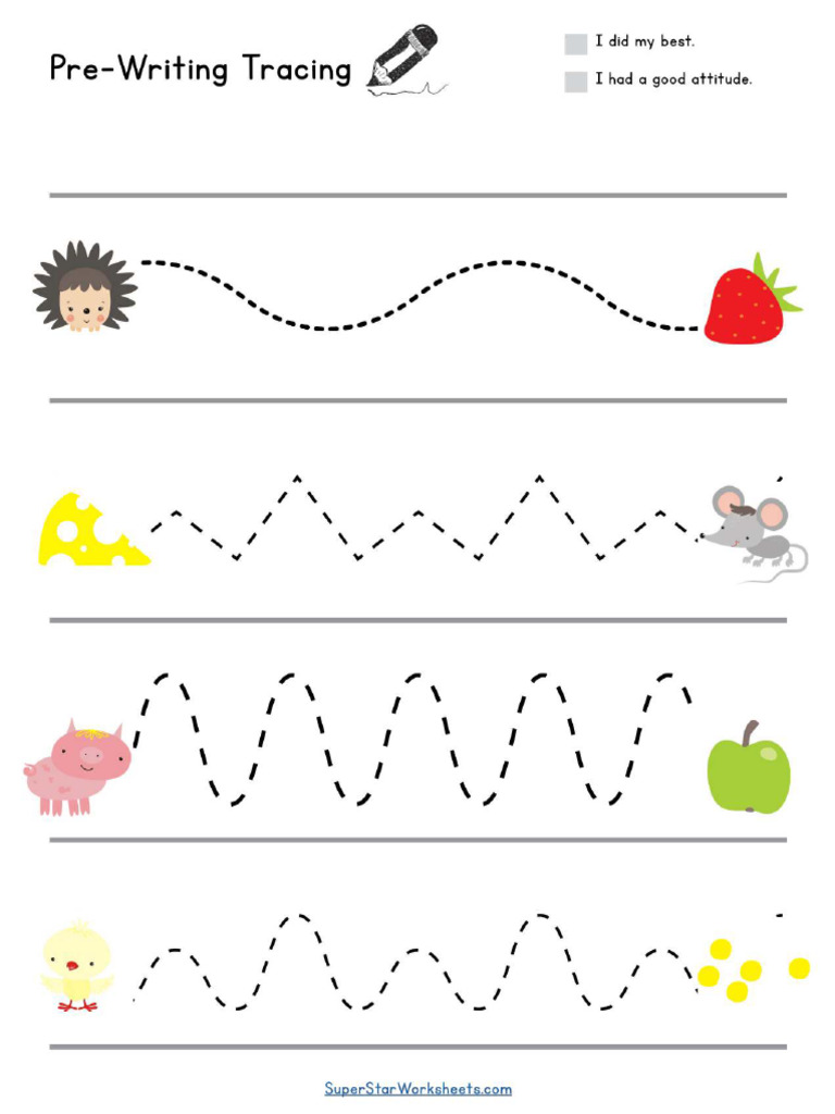 Pre Writing Worksheets Page 22 | PDF