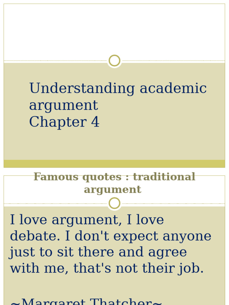 Understanding Academic Argumentation | PDF | Thought | Argument
