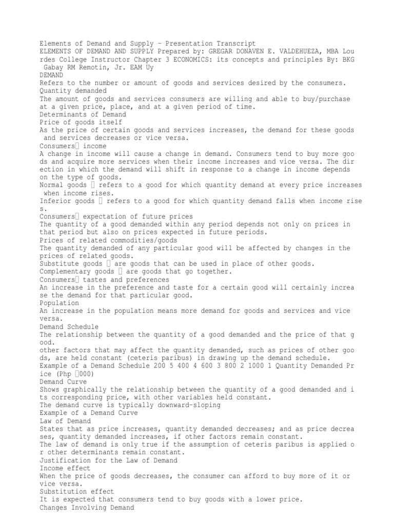 WHAT IS DEMAND AND SUPPLY IN ECONOMICS PDF visual data 2