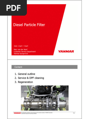 Yanmar DPF Regeneration Overview | PDF | Engines | Internal