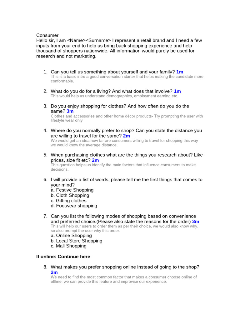 Consumer Insights on Shopping Preferences | PDF | Online Shopping | Retail