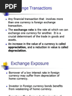 Exchange Transactions: Appreciation, and A Reduction in Value Is Called Depreciation