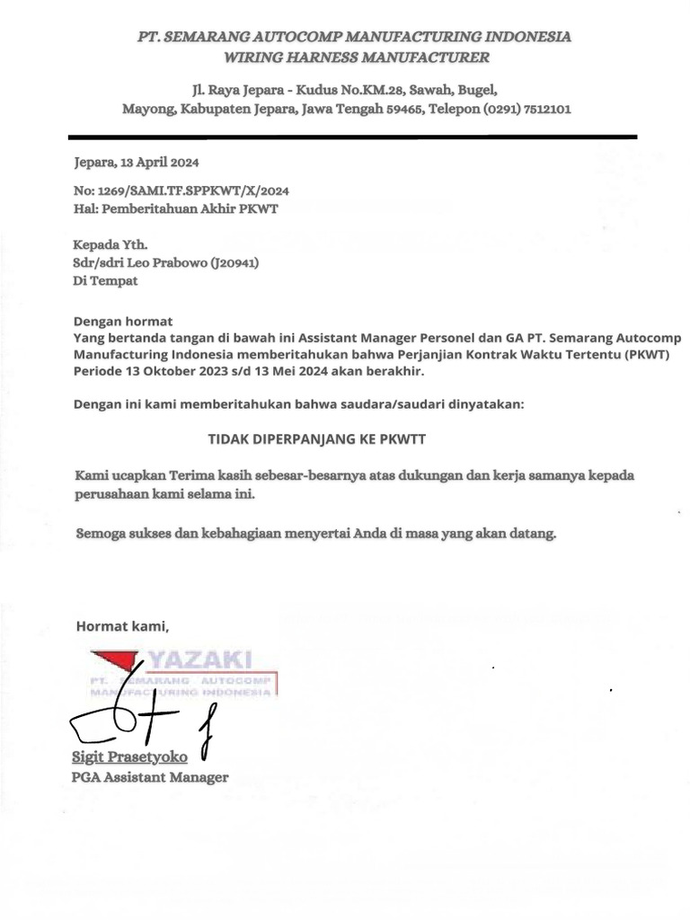 Paklaring Leo | PDF