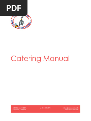 Catering Manual
