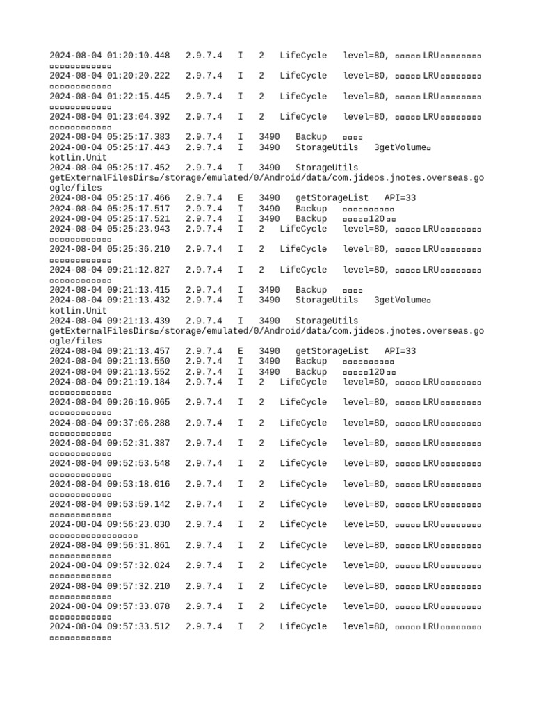 2024-08-04 77976807 Log | PDF