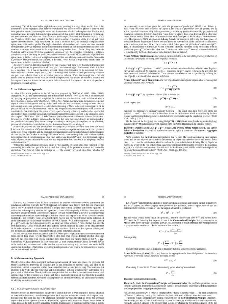 Value, Price, and Exploitation - The Logic of The Transformation ...