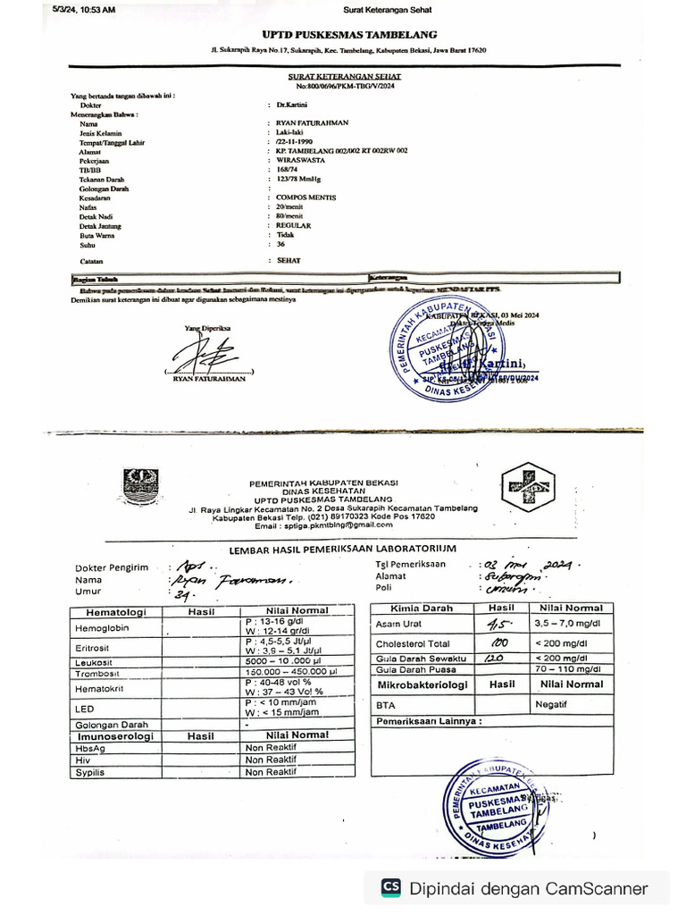 SURAT SEHAT | PDF