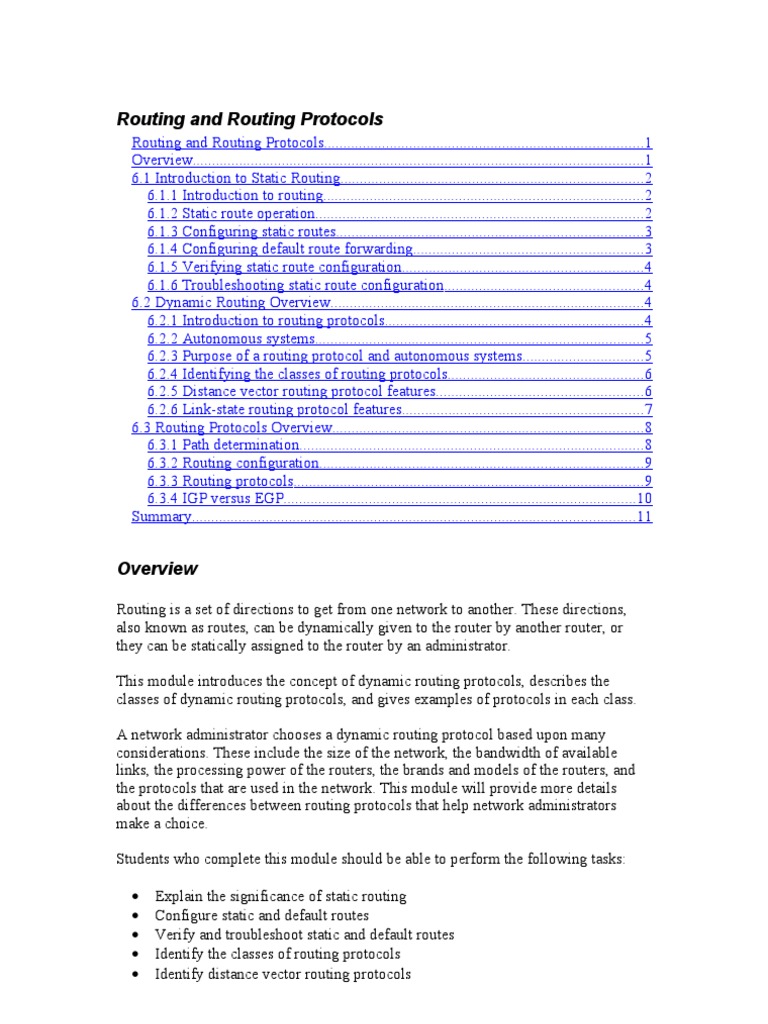 Understanding Routing Protocols Basics | PDF | Routing | Router (Computing)