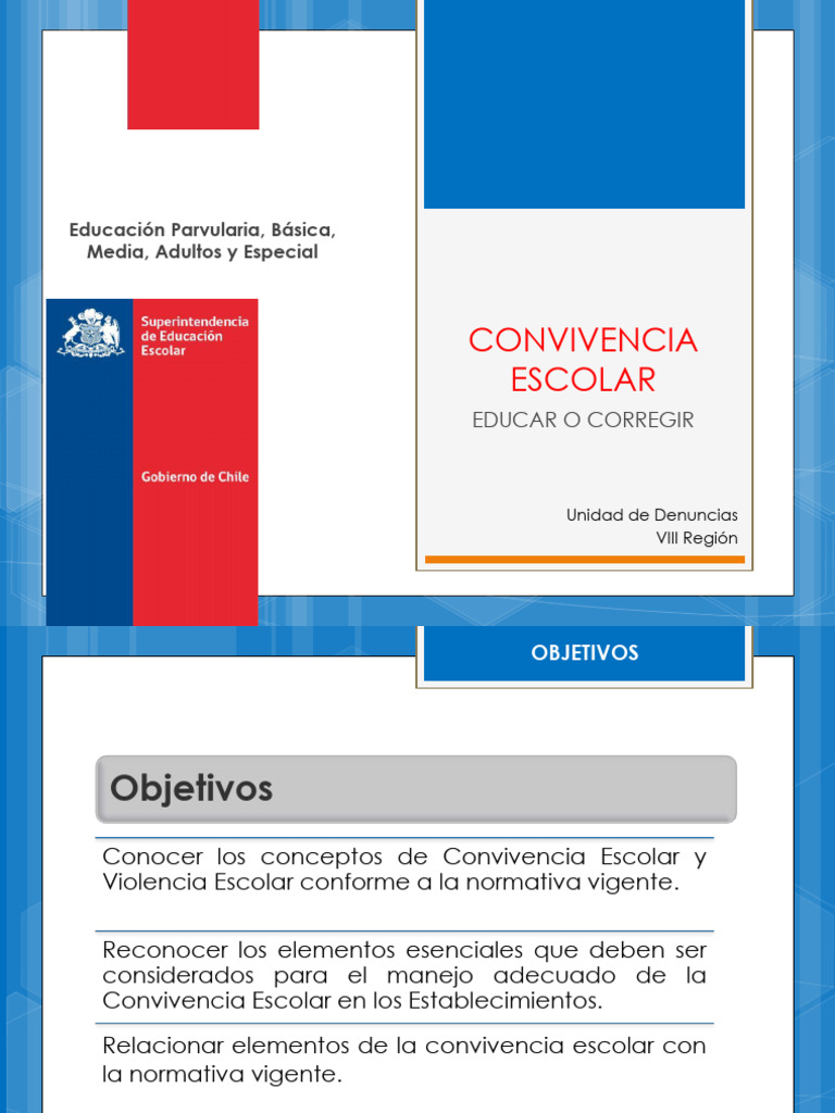 Unidad de Denuncias - Convivencia Escolar 1 | PDF | Abuso infantil ...