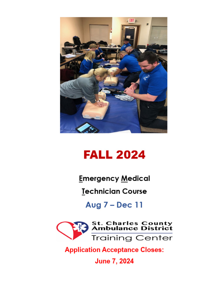 Fall 2024 EMT Brochure | PDF | Emergency Medical Technician | Health Care