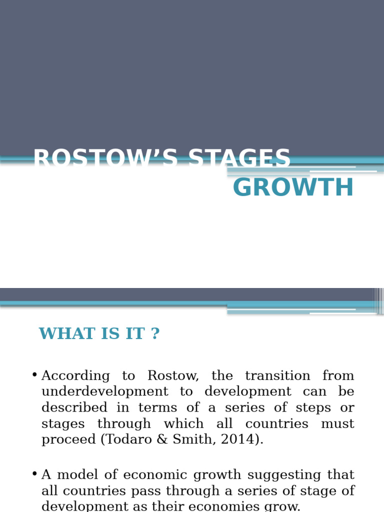 ROSTOWS | PDF | Economies | Economics
