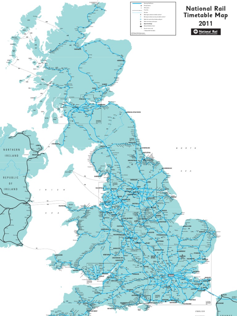 Network Rail Geographic Map 2011 | PDF | Travel