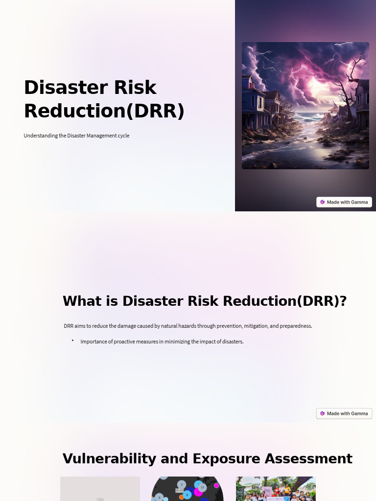 Disaster Risk ReductionDRR | PDF | Disaster Risk Reduction | Emergency ...