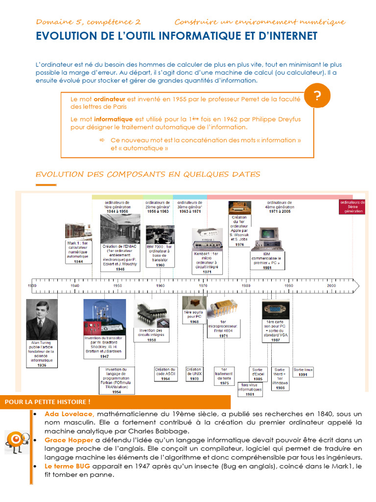 Évolution de l'outil informatique | PDF | Informatique | ASCII