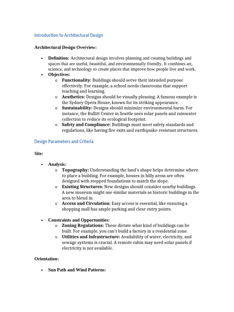 Architectural Design Notes | PDF | Foundation (Engineering) | Building ...