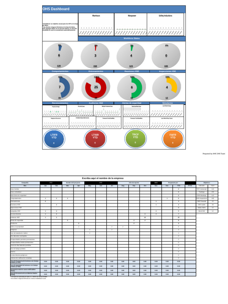 HSE Dashboard For Single Site | PDF