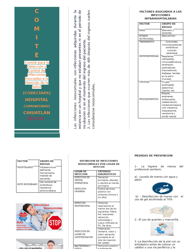 Folleto de Codeciaas | PDF | Infección adquirida en el hospital ...