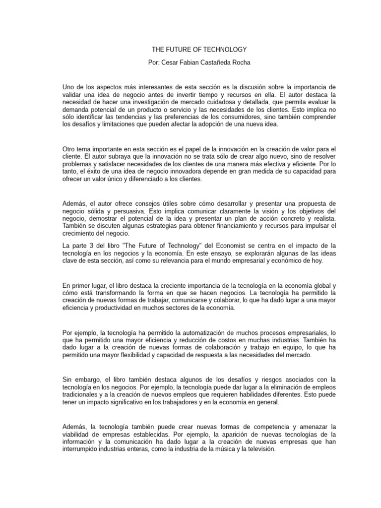 The future of technology pdf innovaci n business