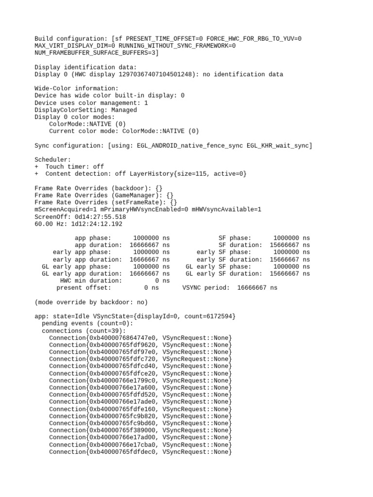 Display Configuration and Performance Data | PDF | Cache (Computing ...