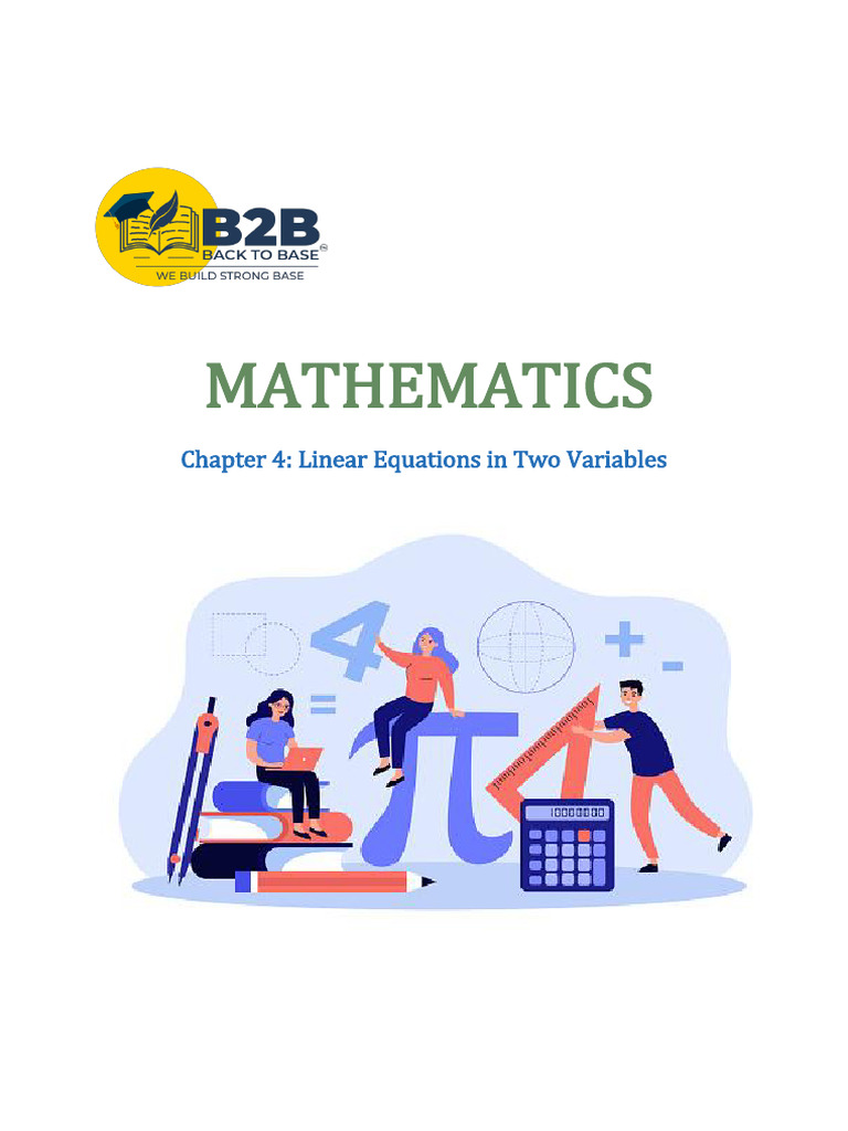 Chapter - 4 Linear Equations in Two Variables | PDF | Equations ...