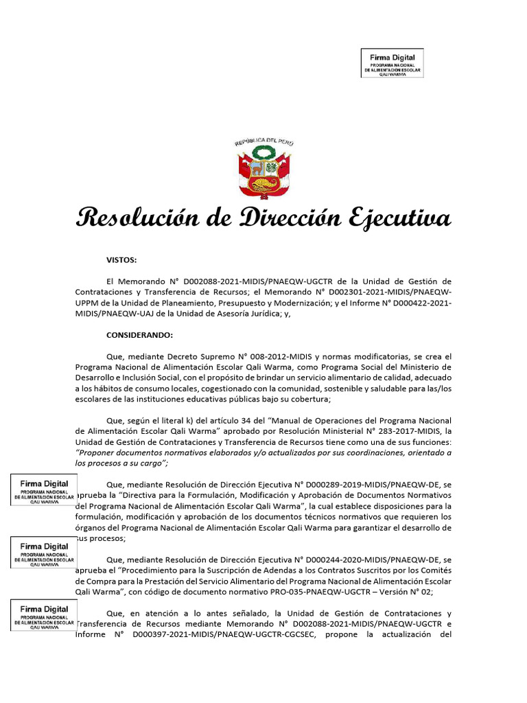 D000223 2021 midis pnaeqw procedimiento para la suscripci n de