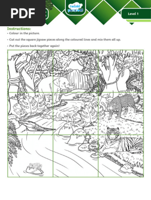 t Pz 1665400672 Jungle Animals Colouring Page Jigsaw Puzzle Ver 2