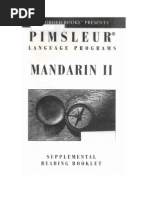 Download Pimsleur - Mandarin Chinese II - Reading Booklet by henriflu SN75873415 doc pdf