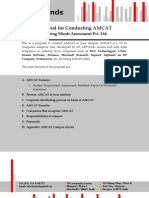 Proposal For Conducting AMCAT: Aspiring Minds Assessment Pvt. LTD