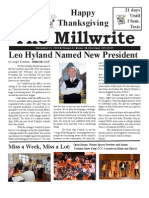 The Millwrite: Leo Hyland Named New Presiden