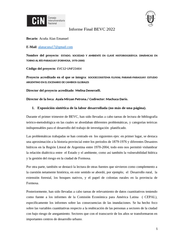 Dinámicas Socioambientales Río Paraguay | PDF | Paraguay | Estado ...