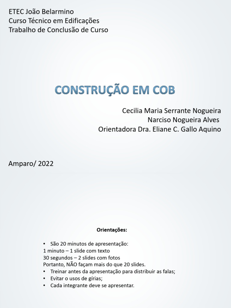 Power Point Tcc Apresentação Pdf