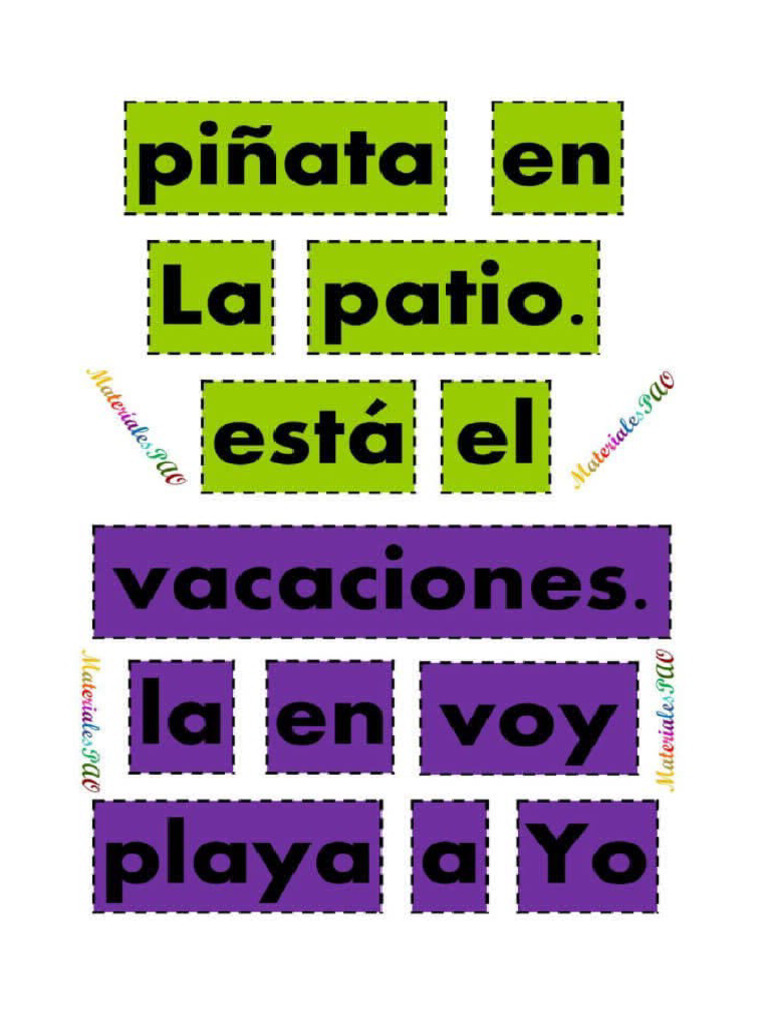 Formar Oraciones | PDF