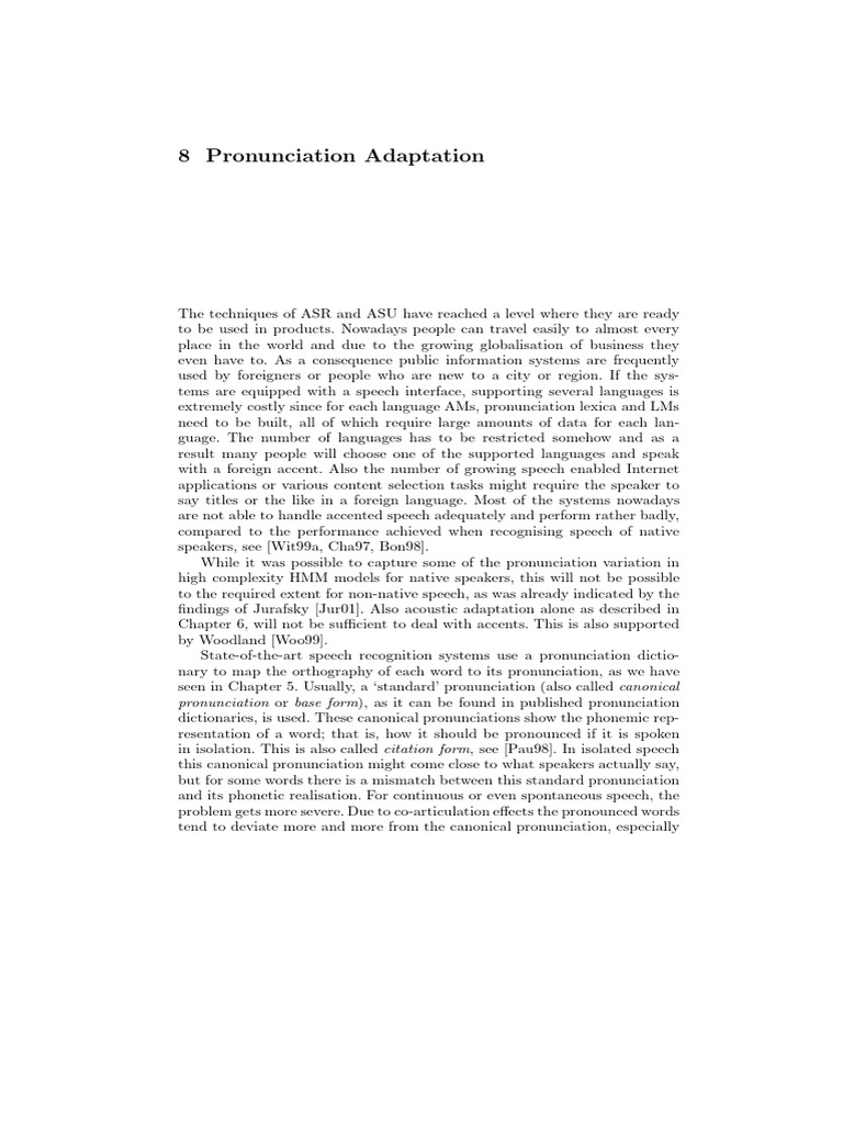 Non-Native Speech Pronunciation Adaptation | PDF | Phoneme | Speech ...