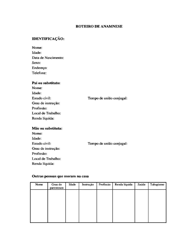 Anamnese | PDF