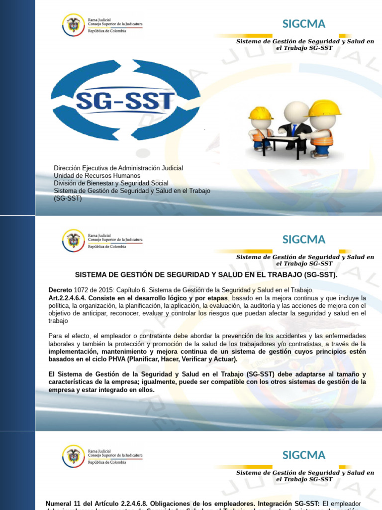 Aprobación Documentos Sg Sst Por Sigcma Pdf Auditoría Valores