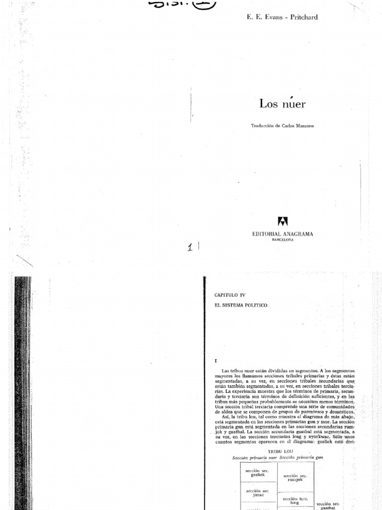 Clase 5 cap 4 evans pritchar e e los nuer 1 28 pdf tribu