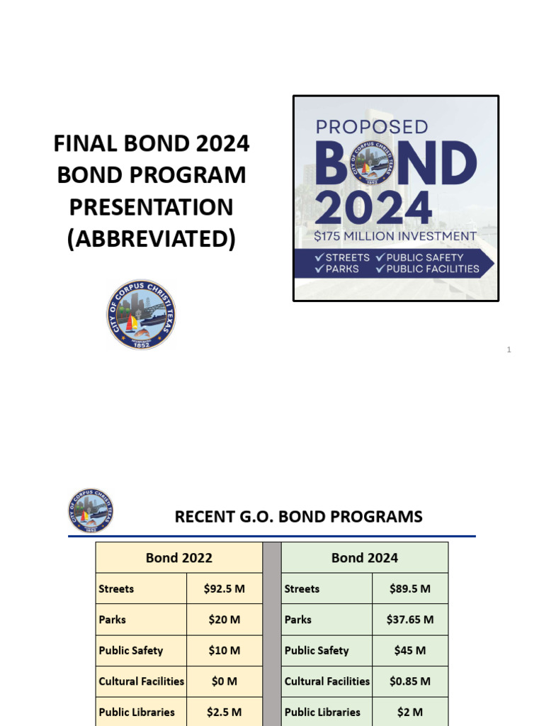 Bond 2024 Program Overview | PDF | Sidewalk | Transport Infrastructure